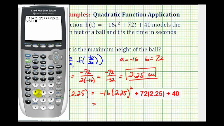 Ex: Quadratic Function Application - Time and Vertical Height - DayDayNews