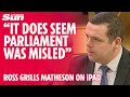 Matheson quizzed by Douglas Ross after giving different stories for running up £11,000 ipad bill