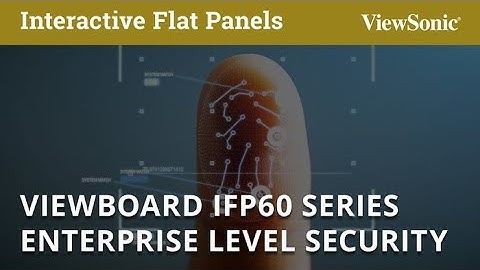 ViewSonic ViewBoard IFP60 Enterprise Level Security