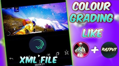 How To Colour Grade Pubg Lite Awm Headshot Video Like @RAJPUT20  In Kinemaster and Alight motion