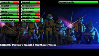 Teenage Mutant Ninja Turtles: Mutant Mayhem (2023) Final Battle with healthbars 1/2