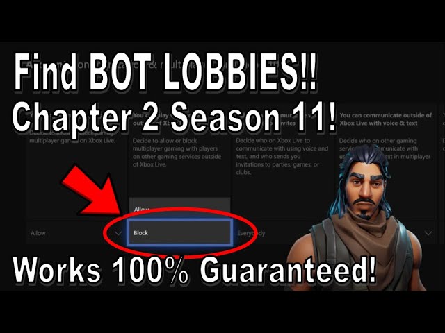 Fortnite How To Get A Bots Lobby On Xbox One In Chapter 2 Season 11 Easy Wins Youtube - fortnite season 8 bots roblox