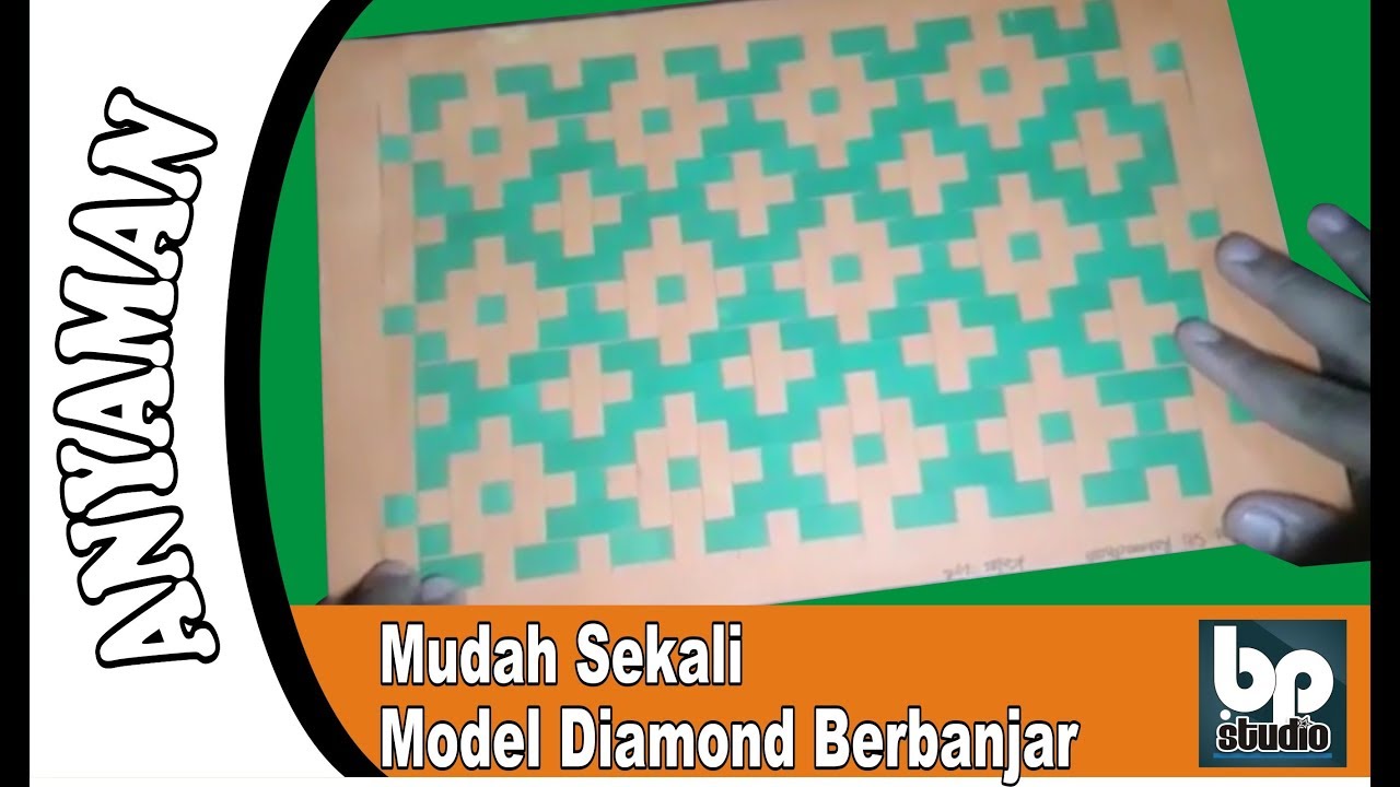 Cara Membuat Anyaman  Tikar Dari Kertas  Origami 