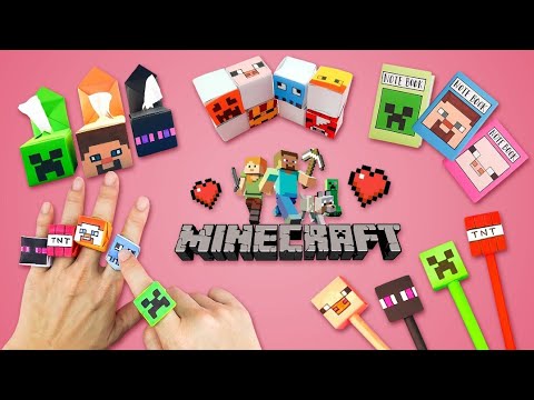 Awesome MINECRAFT Paper Crafts (Origami Minecraft, Cardboard Games) 