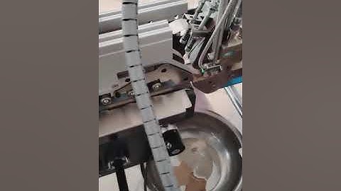 Tiny pre folding box works on our folder gluer machine