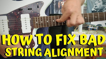 How To Fix STRING ALIGNMENT On A Bolt On Guitar Neck