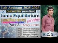 Lab Assistant Chemistry | RPSC 2nd Grade Science | Ionic Equilibrium | pH Value | Part-3 RPSC Exams|