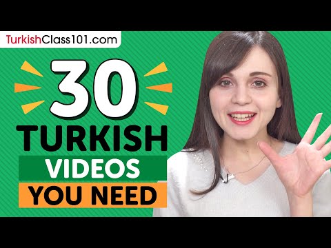 Learn Turkish: 30 Beginner Turkish Videos You Must Watch