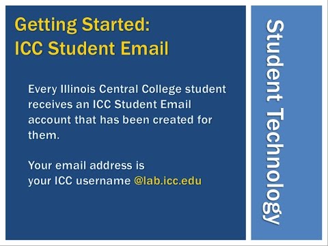 Getting Started: ICC Student Email