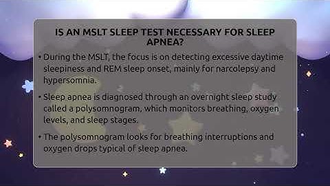 Is An MSLT Sleep Test Necessary For Sleep Apnea? - Sleep Apnea Support Network