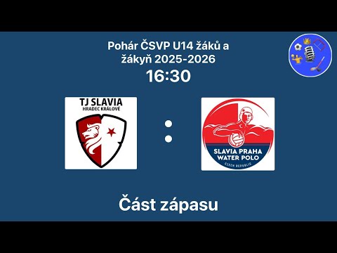Water Polo Slavia Hradec Králové VS Slavia Prague ČSVP Cup U14 Students 2025-2026