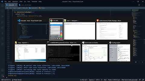 Flutter - NFC-e e SAT CF-e - Menu Interno Rodapé