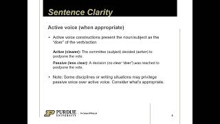 Information Sentence Clarity Update