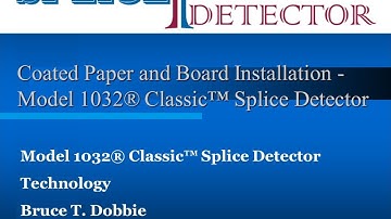 Model 1032 Classic® Splice Detector™ Technology; Coated Paper Board Installation on Maxson Sheeter