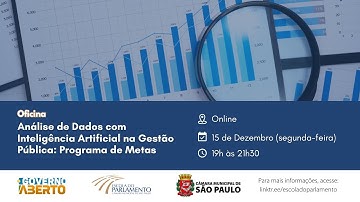 Oficina: Análise de Dados com Inteligência Artificial na Gestão Pública: Programa de Metas