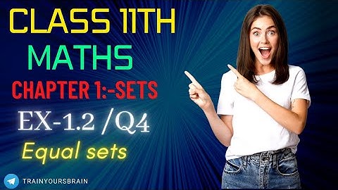 Class 11th Maths chapter 1-Sets Ex-1.2 /Q4 solution in hindi 😱👆🏻 || NCERT #class11 #maths  #viral