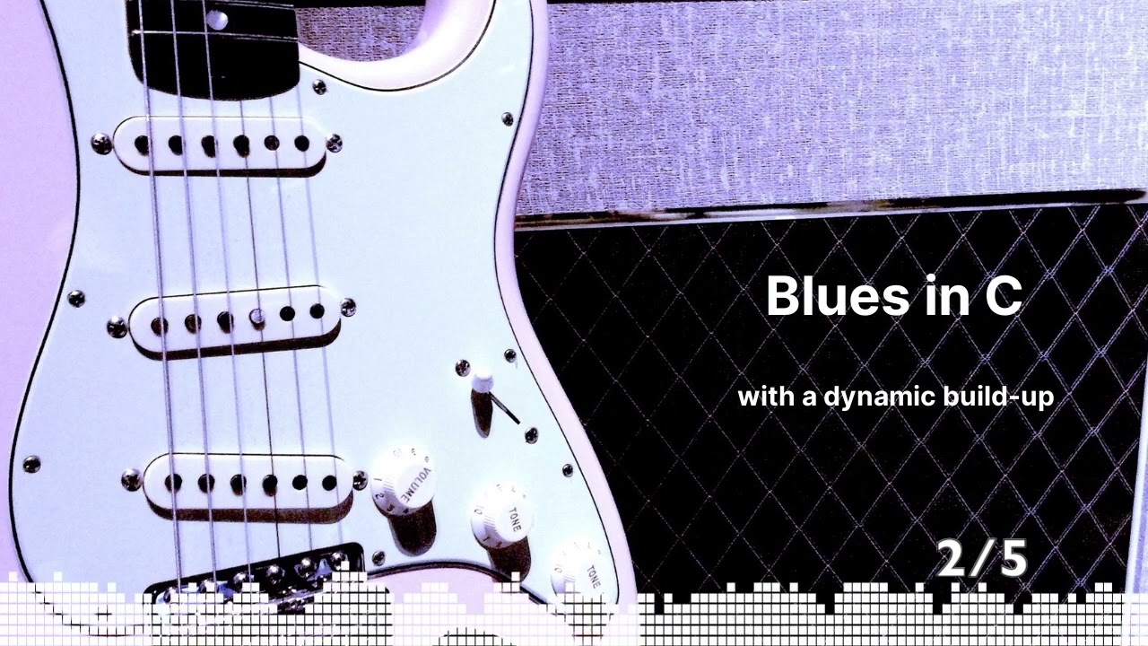 Blues in C backing track with a dynamic build-up (inspired by Eric Clapton and Freddie King)