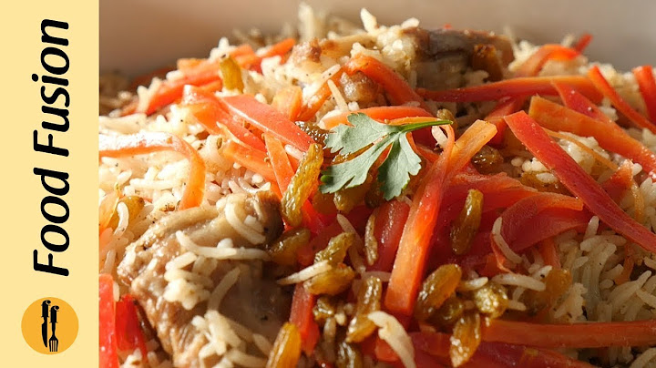 Kabuli Pulao ( Afghani Pulao) Simplified Recipe By Food Fusion