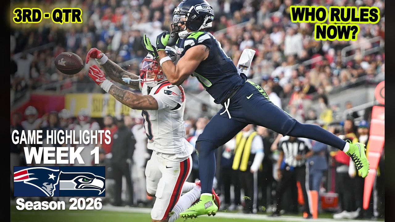 Patriots vs Seahawks | FULL GAME 3rd-Qtr | SUPER BOWL REMATCH | NFL Week 1