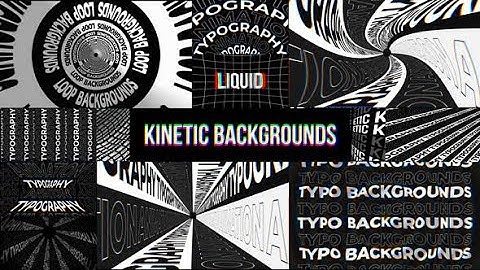 Kinetic Backgrounds | After Effects Template