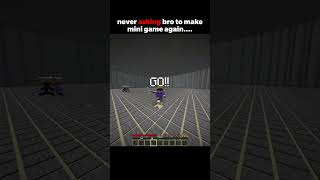 Never asking bro to make a miningame again #minecraft