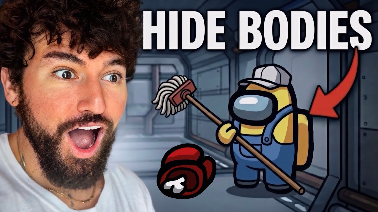 AMONG US BUT WITH *NEW* JANITOR ROLE!!