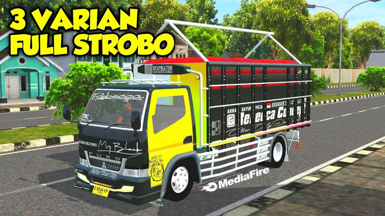 MOD BUSSID TERBARU CANTER MY BLACK BY RMC FULL ANIM&FULL