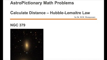 Calculate Redshift Parameter z and Distance Using Hubble=Lemaitre Law for NGC 379