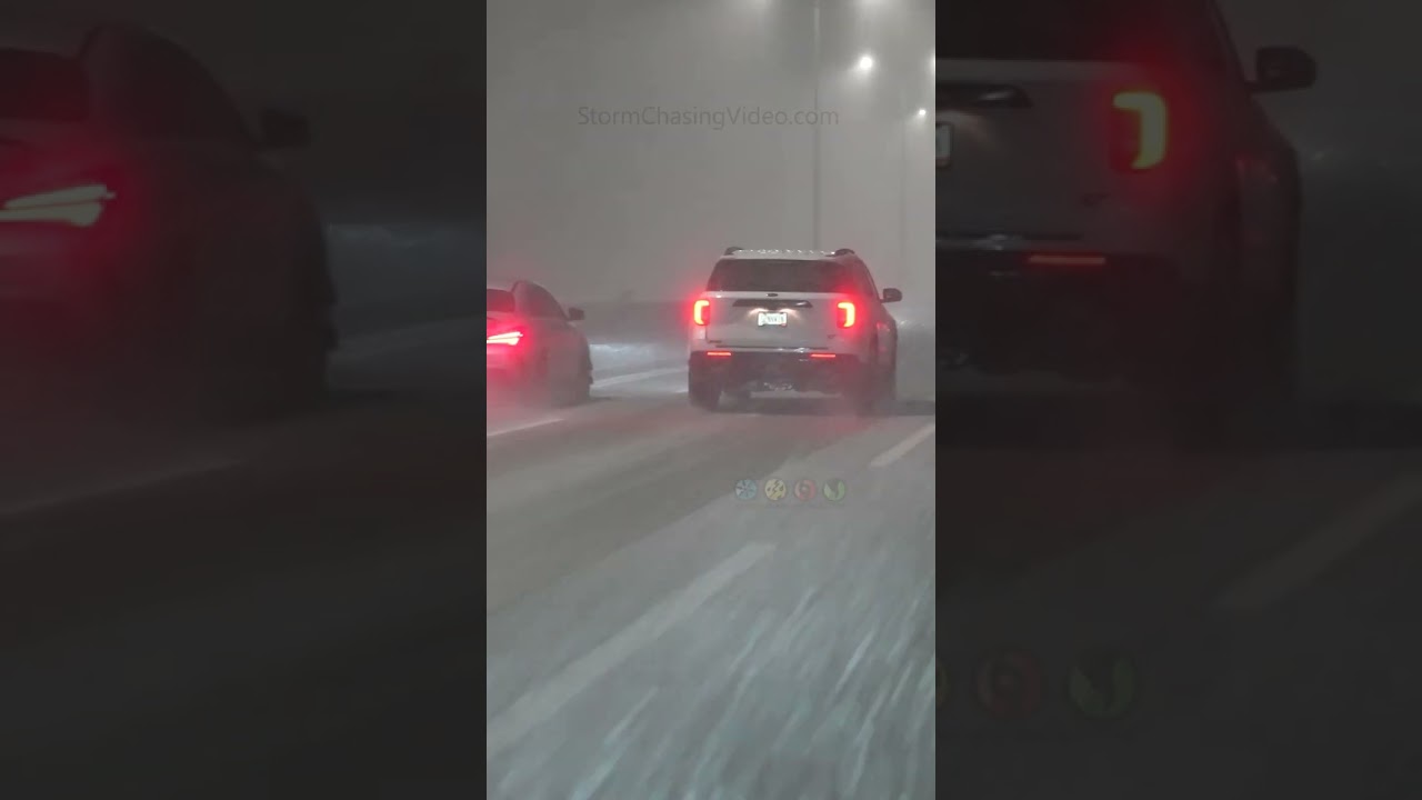 Snow Storm causes accidents in Wisconsin this week #shorts