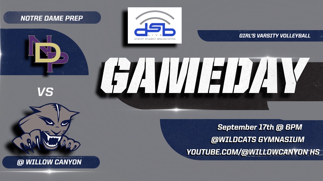 DSB Live Girl's Varsity Volleyball September 17th. 2026