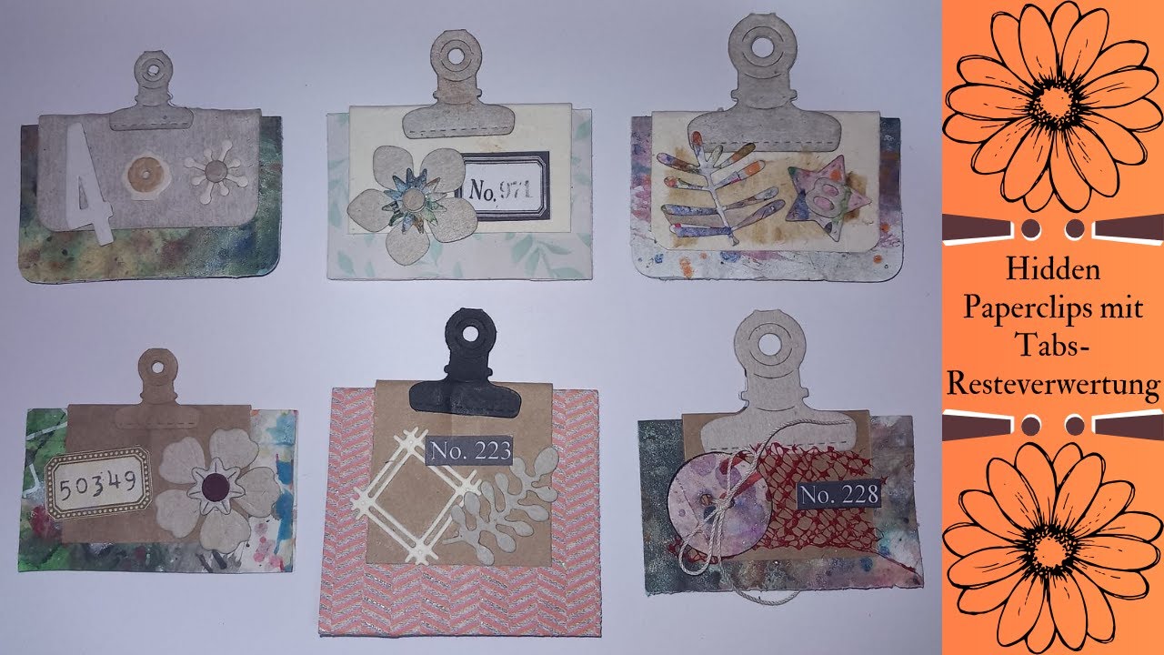 Tutorial 64:🌸 🖇Hidden Paperclips mit Tabs-Resteverwertung 