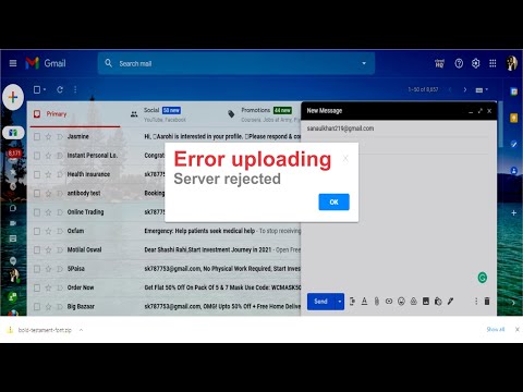 Error uploading Server Rejected!  Problem While send any document