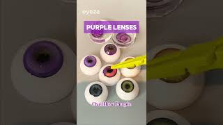 Purple contacts are rare but SO gorgeous! 💜👁️✨ Who's ready to rock this unique look? 😍🔮  #lenses