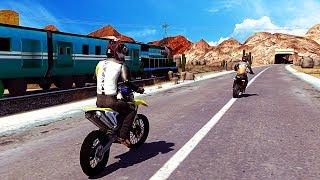 電車VSバイク！子どものための動画！『Bike vs. Train Racing』#１ screenshot 4