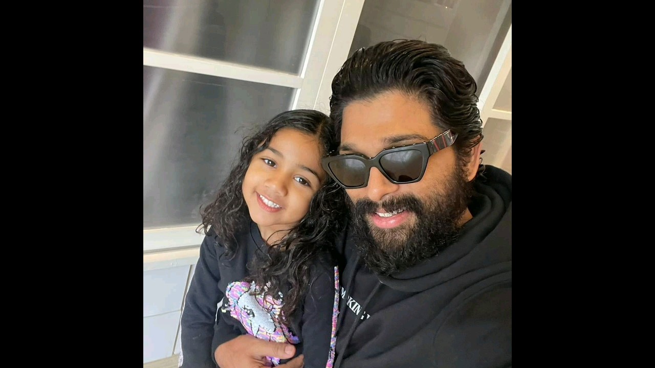 Allu Arjun with his daughter Allu Arha 