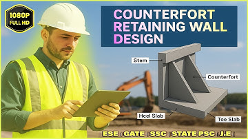 Complete Counterfort Retaining Wall Design: Step-by-Step Civil Engineering Guide!