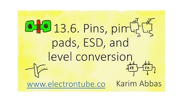 13.6. Pins, pin pads, ESD protection, and level conversion