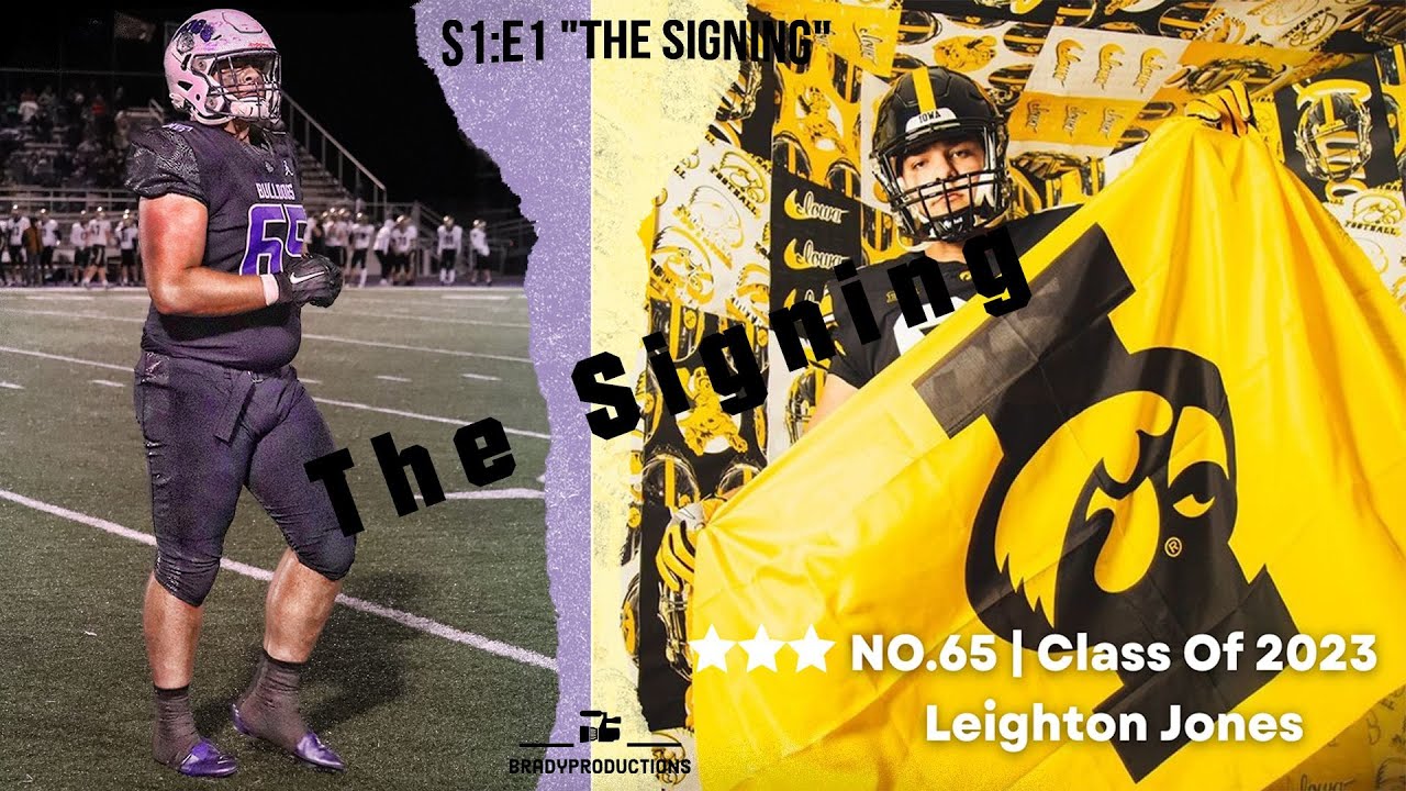 The Signing Class of 2023 Leighton Jones Commitment video YouTube