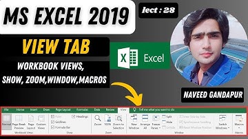 How to use view Tab in MS Excel Urdu || Hindi