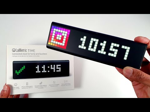 LaMetric Time Smart WIFI Clock Unboxing and Review