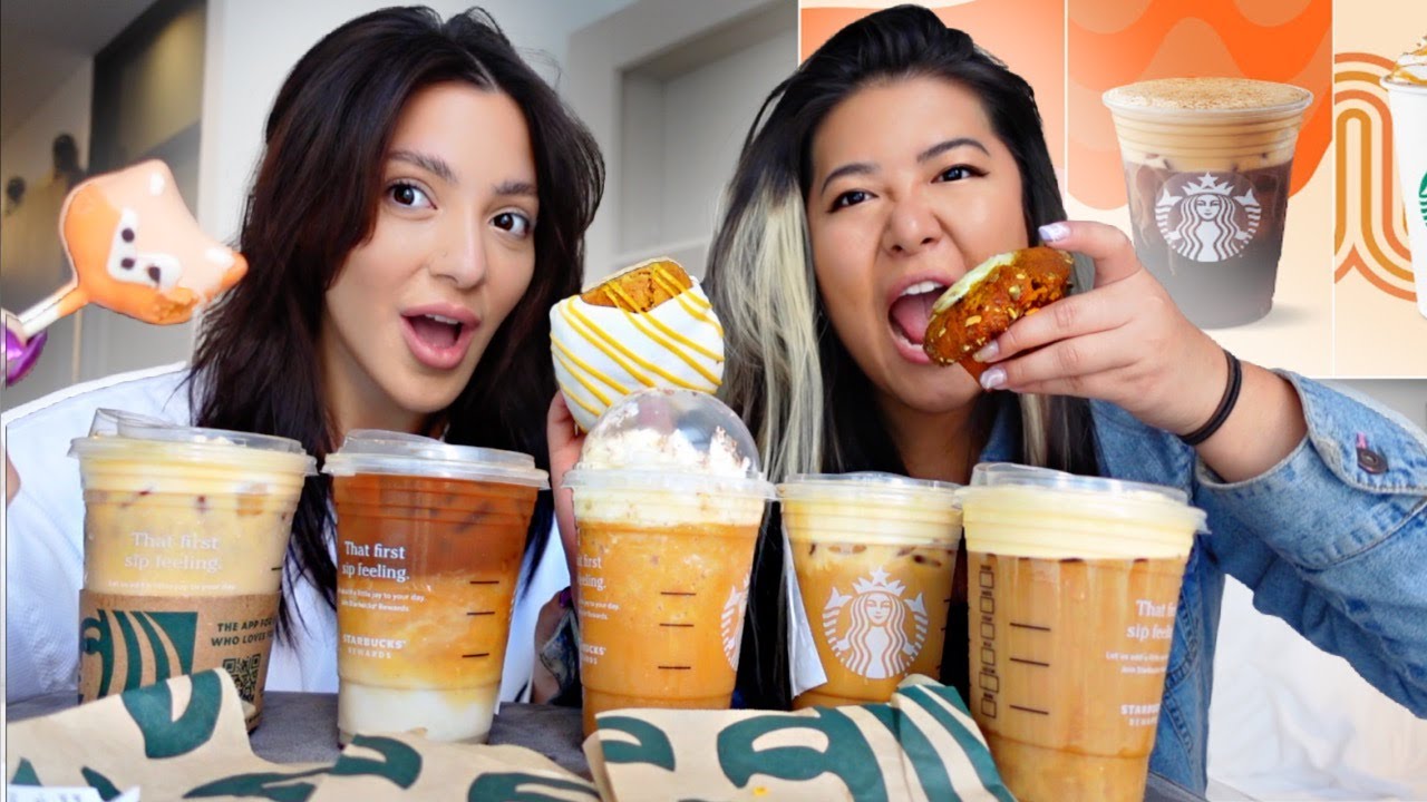 Trying Starbuck’s NEW Fall Drinks & Treats 2021! *apple crisp macchiato!!