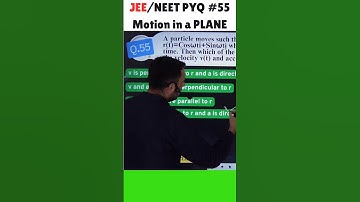 #55 A particle moves such that its position vector r(t)=Cosωti+Sinωtj where ω is a constant and t