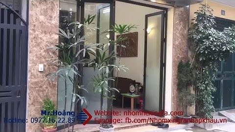 Cửa xếp trượt 4 cánh nhôm xingfa nhập khẩu chính hãng.