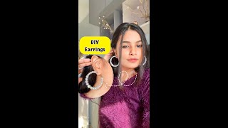 DIY Earrings😱 #crafteraditi #youtubepartner #shorts #youtubeshorts #diy #diyearrings @CrafterAditi