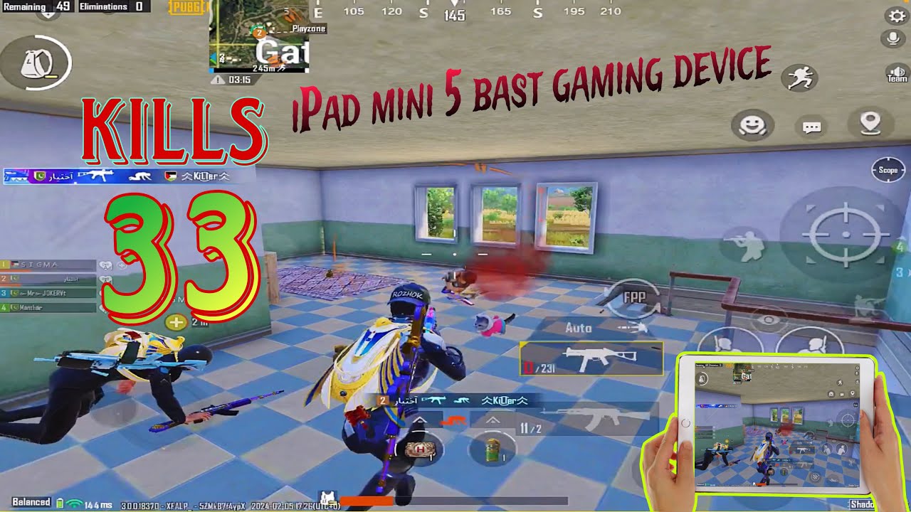 iPadmini5 bast gaming device in 2024, project rush b gameplay android