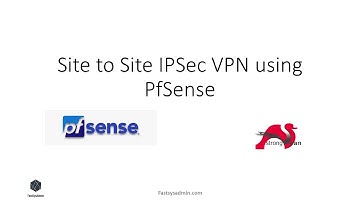 Site to Site IPSec VPN using PfSense