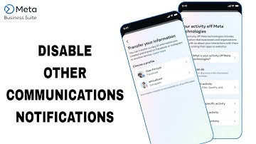 How To Disable And Turn Off Other Communications Notifications On Meta Business Suite App