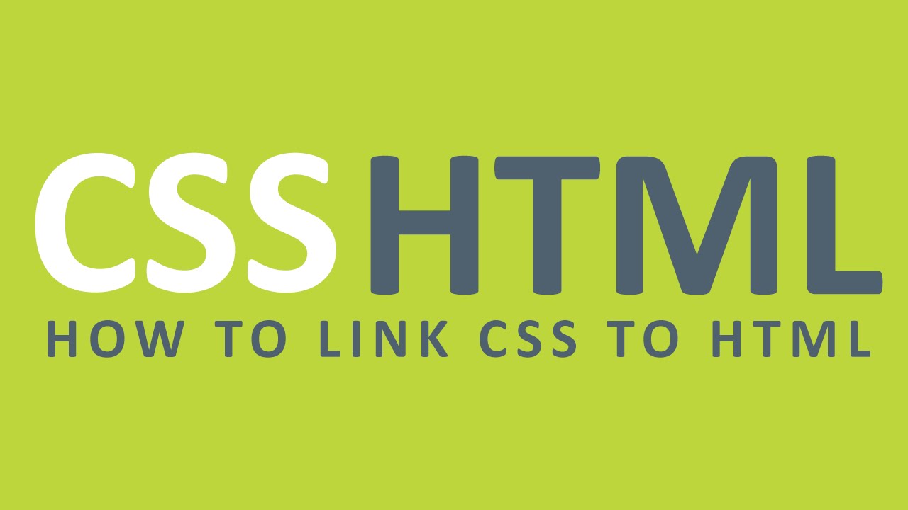 How to link css to html (Quick Tutorial) - YouTube