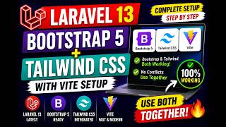 Laravel 13 Bootstrap 5 + Tailwind CSS + Vite Setup | Use Both Together screenshot 4