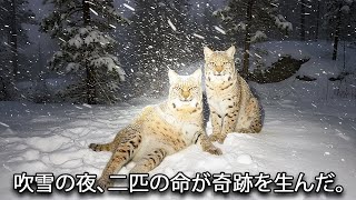 猛吹雪で凍死寸前だった身重のボブキャット、保護猫として救われ奇跡の命を繋ぐ | 猫動画